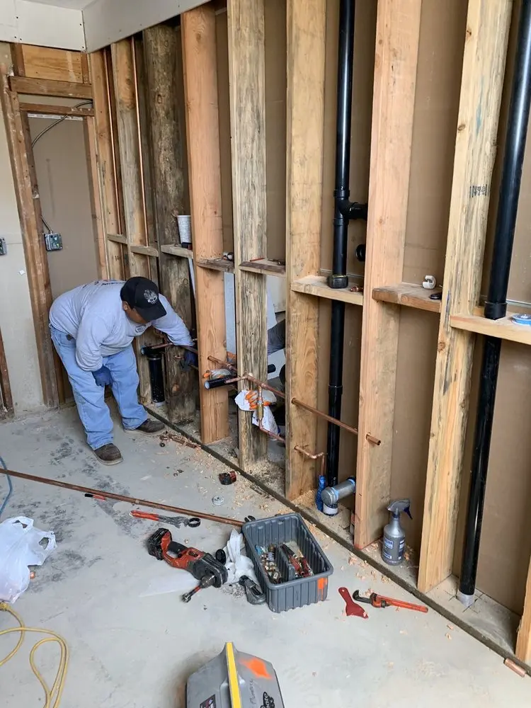 Commercial rough-in plumbing for Trenchless Sewer Repair in North Asheboro